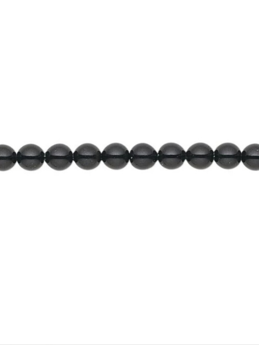 2/$20 4mm Crystal Pearl Mystic Black Round Beads 100ct H20-1181GP